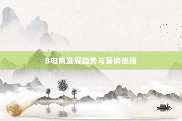 B电商发展趋势与营销战略